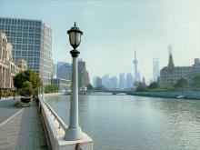 案例研究与获得的经验—水务: Shanghai China City Architecture Cityscape Waterway