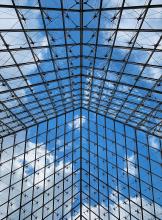 Contract Finalisation, modern glass ceiling, horizon beyond